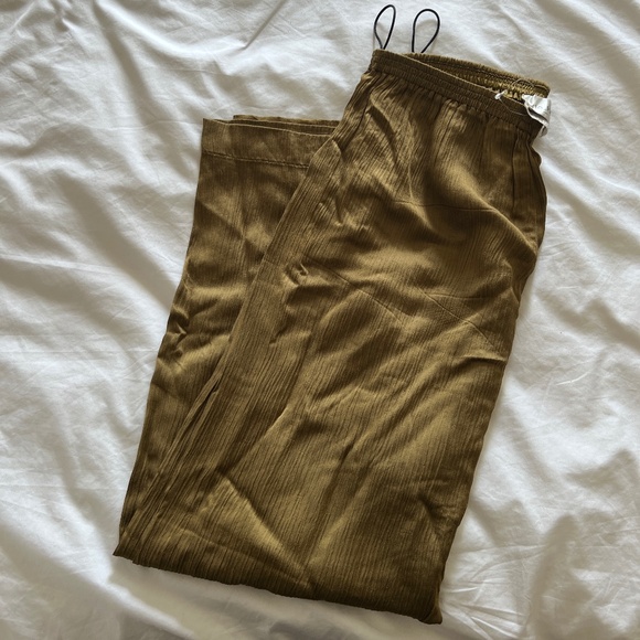 Forte Forte pleated army green pleated trousers - Picture 2 of 4